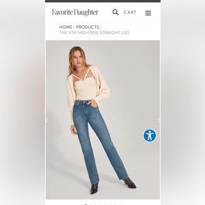 Favorite Daughter The Vivi High Rise Straight Jean Anthropologie